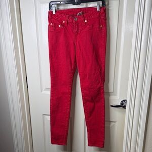 True Religion Red High Rise Women Jeans